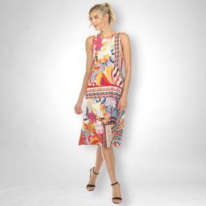 Plus Size 2X Johnny Was Rachel May Floral Easy Fit Tank Dress T33223 (DAMAGED)